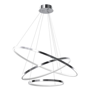 LED Hanglamp aan een koord HOOP LED/93W/230V diameter 80 cm 4000K glanzend chroom