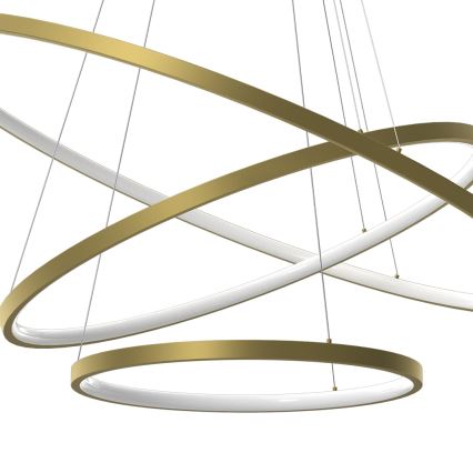LED Hanglamp aan een koord HOOP LED/93W/230V diameter 80 cm 4000K goud