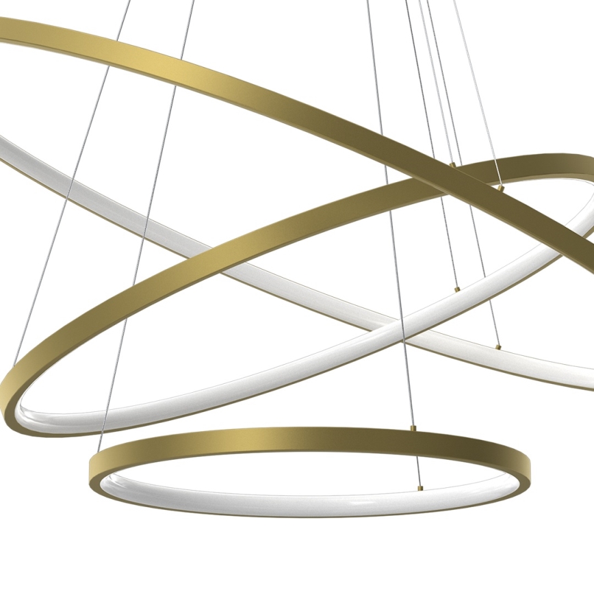 LED Hanglamp aan een koord HOOP LED/93W/230V diameter 80 cm 4000K goud