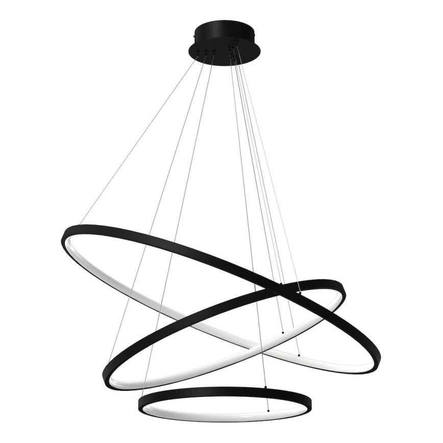 LED Hanglamp aan een koord HOOP LED/93W/230V diameter 80 cm 4000K zwart