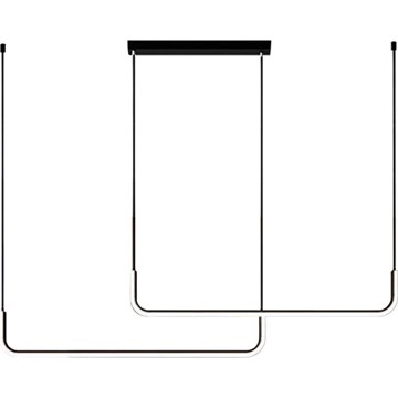 LED Hanglamp aan een koord HORIZONT 2xLED/11W/230V zwart