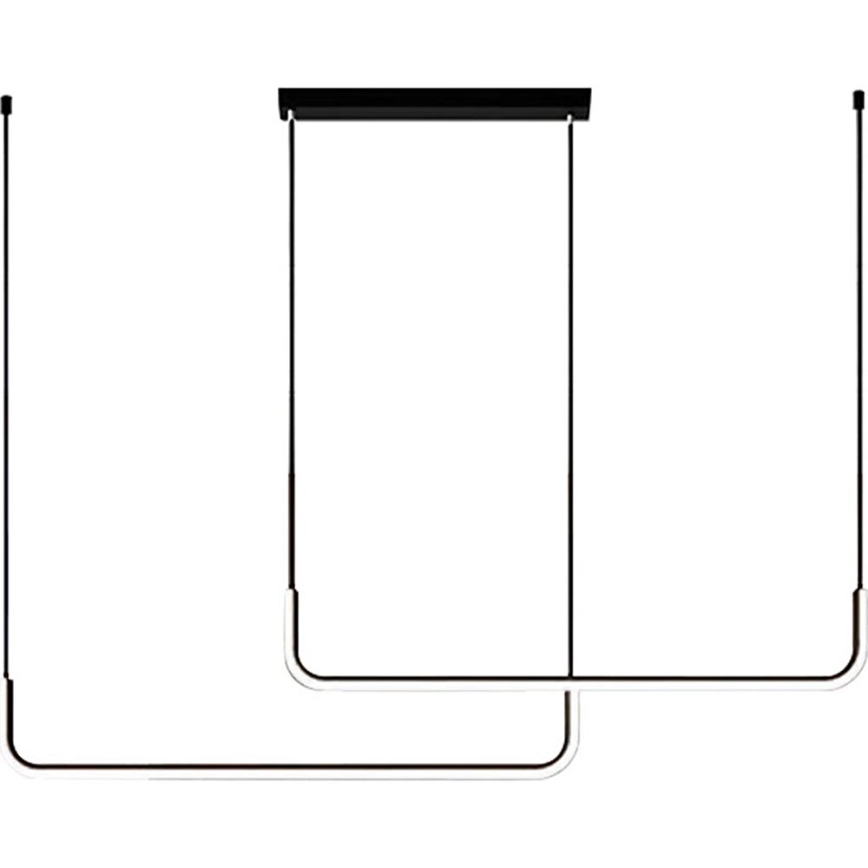 LED Hanglamp aan een koord HORIZONT 2xLED/11W/230V zwart