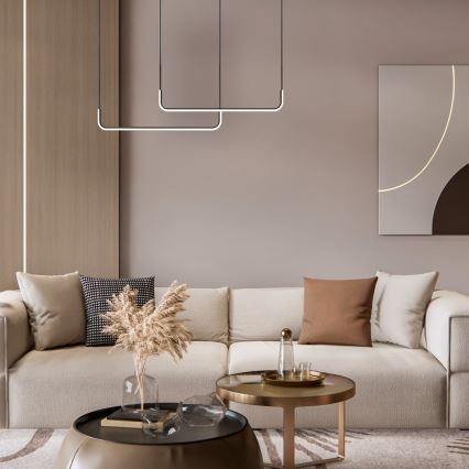 LED Hanglamp aan een koord HORIZONT 2xLED/11W/230V zwart