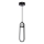 LED Hanglamp aan een koord LACRIMA LED/15W/230V 3000K zwart