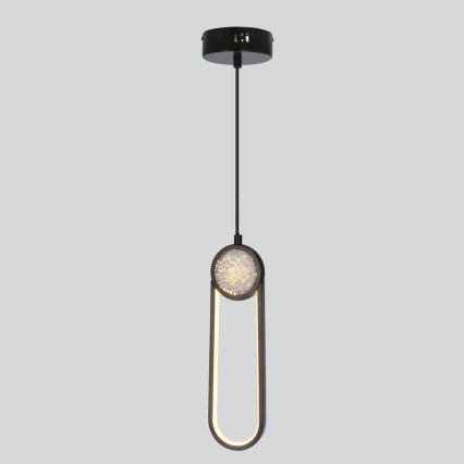 LED Hanglamp aan een koord LACRIMA LED/15W/230V 3000K zwart