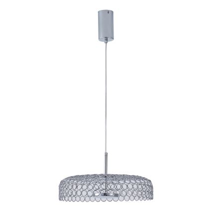 LED Hanglamp aan een koord LED/10W/230V 3000K glanzend chroom diameter 35 cm
