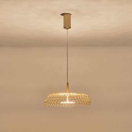 LED Hanglamp aan een koord LED/10W/230V 3000K goud diameter 35 cm