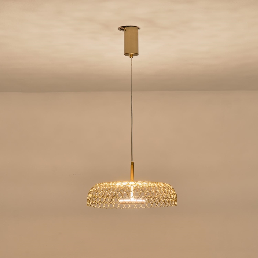 LED Hanglamp aan een koord LED/10W/230V 3000K goud diameter 35 cm