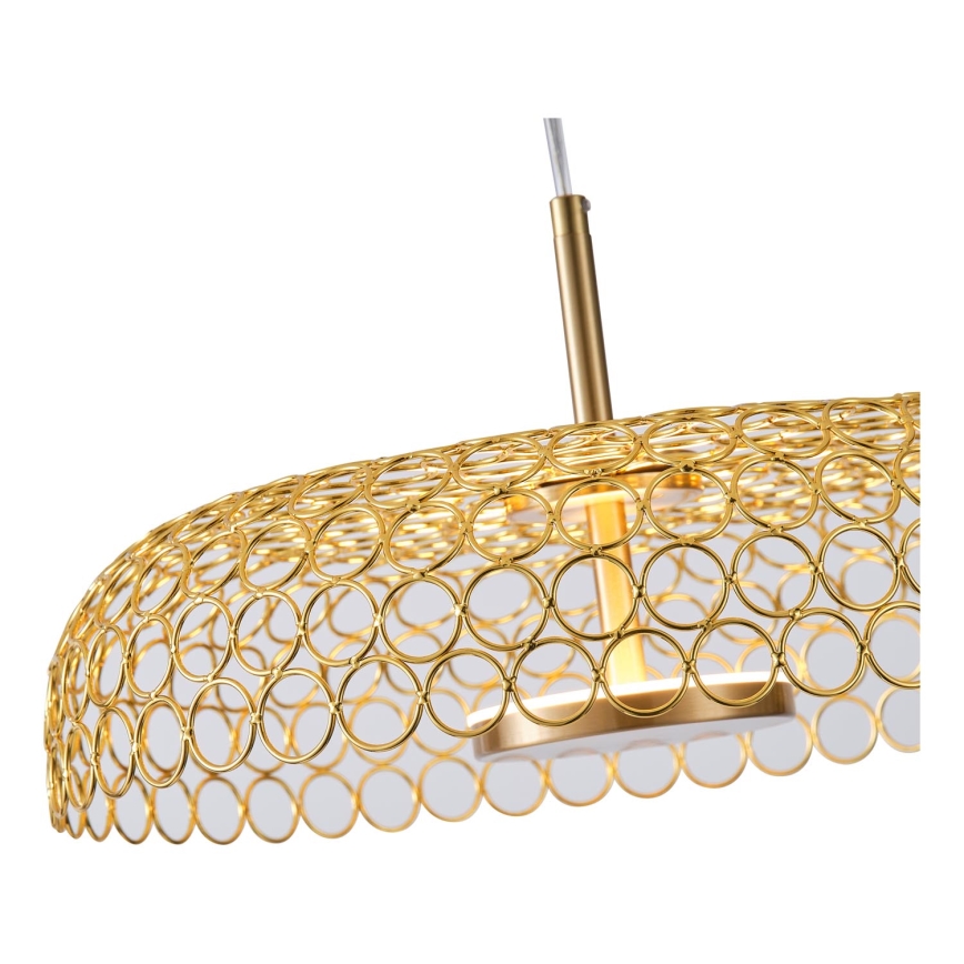 LED Hanglamp aan een koord LED/10W/230V 3000K goud diameter 35 cm