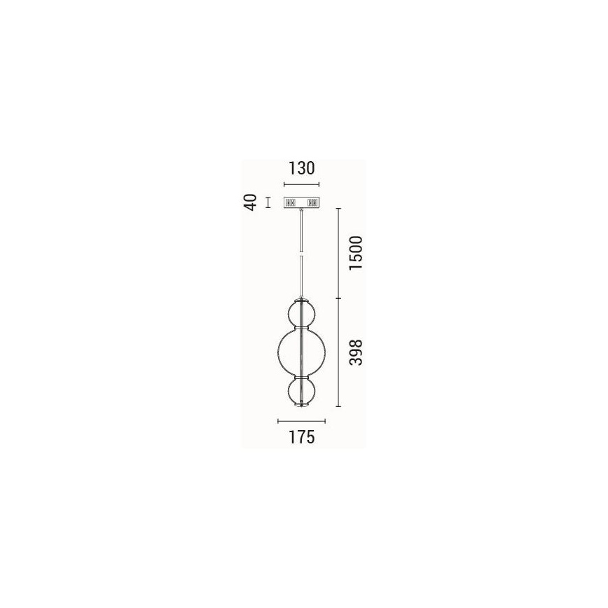 LED Hanglamp aan een koord LED/12,6W/230V 3000K