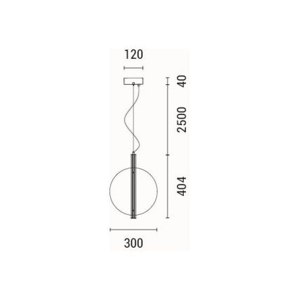 LED Hanglamp aan een koord LED/12,6W/230V 3000K