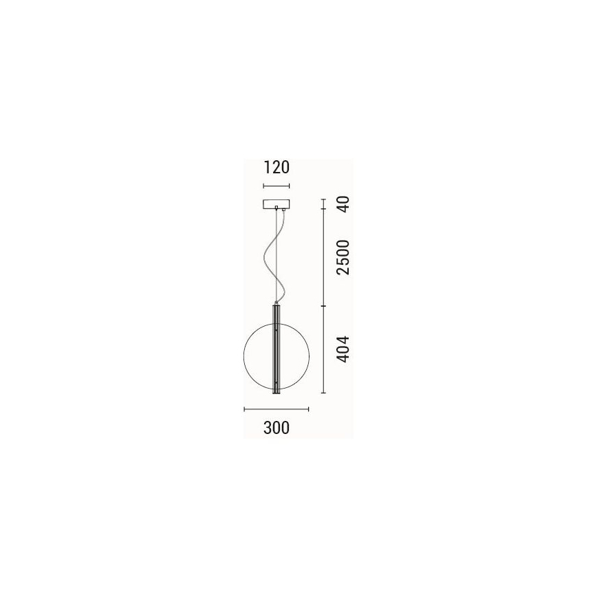 LED Hanglamp aan een koord LED/12,6W/230V 3000K