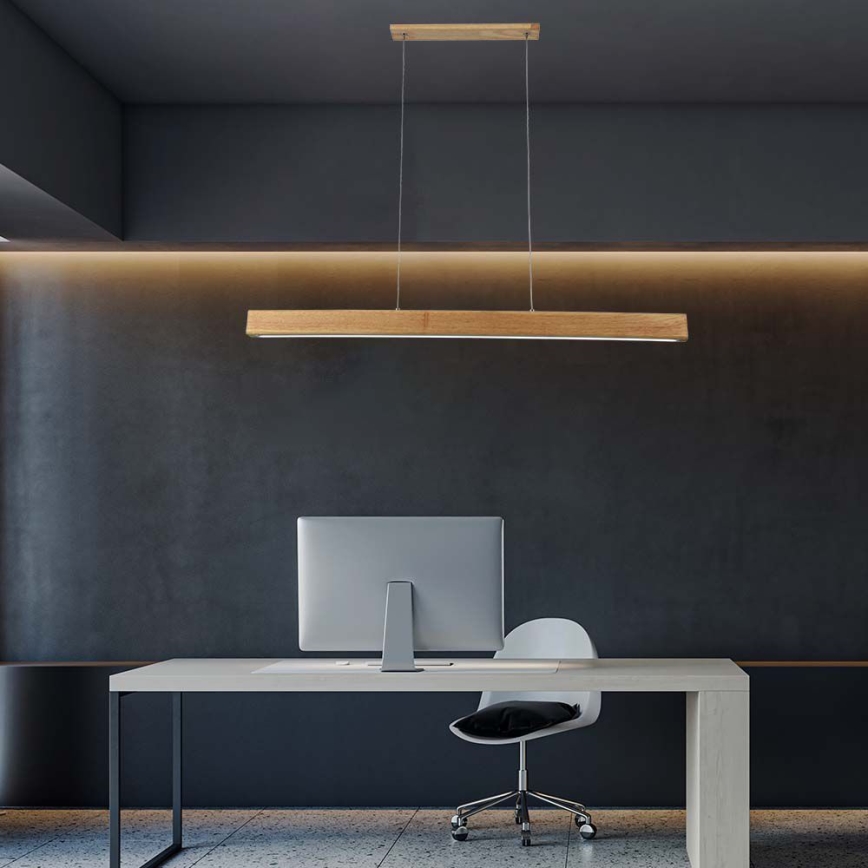 LED Hanglamp aan een koord LED/12W/230V 4000K bruin
