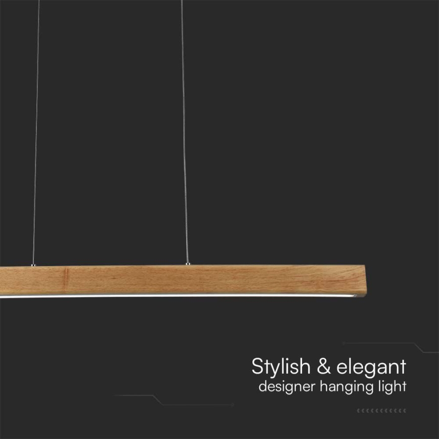 LED Hanglamp aan een koord LED/12W/230V 4000K bruin