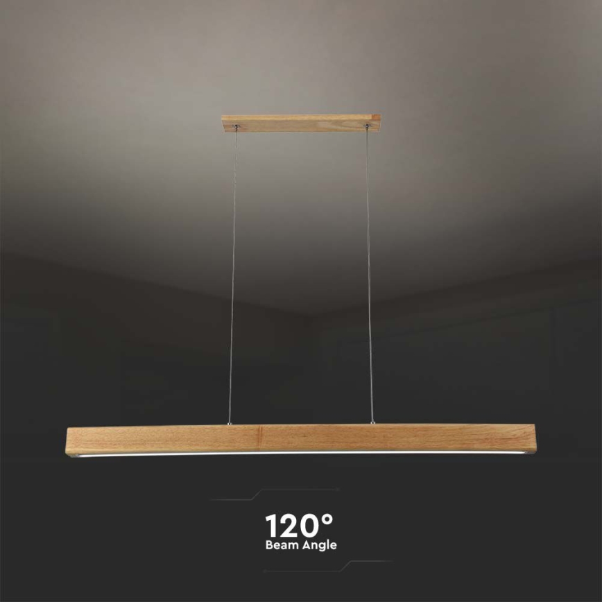 LED Hanglamp aan een koord LED/12W/230V 4000K bruin