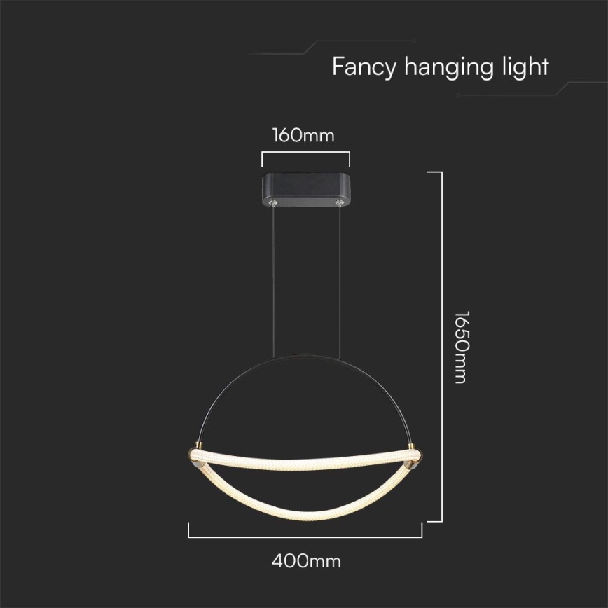 LED Hanglamp aan een koord LED/12W/230V 4000K diameter 40 cm
