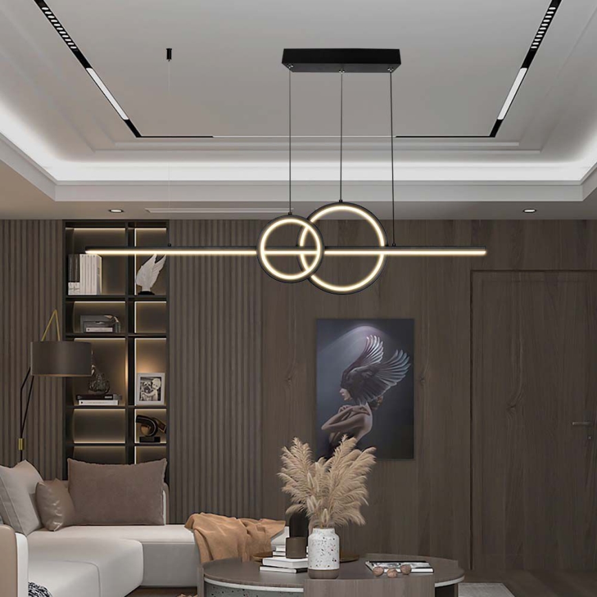 LED Hanglamp aan een koord LED/15W/230V 4000K zwart