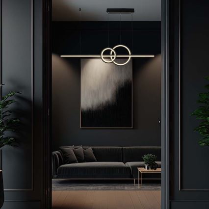LED Hanglamp aan een koord LED/15W/230V 4000K zwart