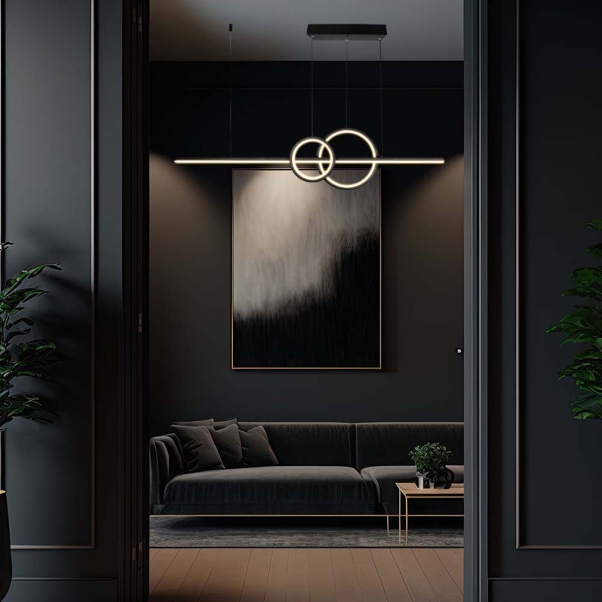 LED Hanglamp aan een koord LED/15W/230V 4000K zwart