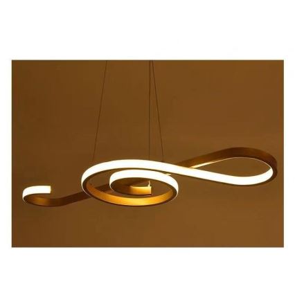 LED Hanglamp aan een koord LED/18W/230V 3000K goud