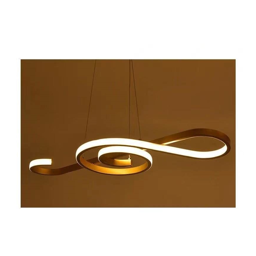 LED Hanglamp aan een koord LED/18W/230V 3000K goud