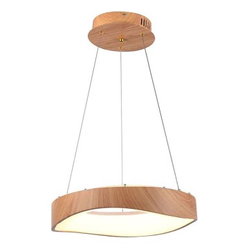 LED Hanglamp aan een koord LED/18W/230V 3000K ø 40 cm bruin