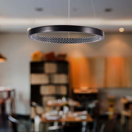 LED Hanglamp aan een koord LED/19W/230V 4000K zwart