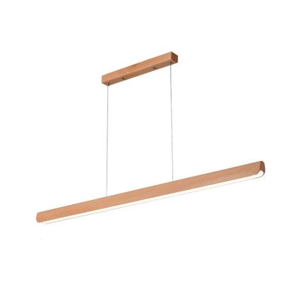 LED Hanglamp aan een koord LED/22W/230V 4000K 120 cm beuken/massief hout