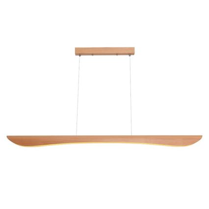 LED Hanglamp aan een koord LED/22W/230V 4000K 120 cm beuken/massief hout