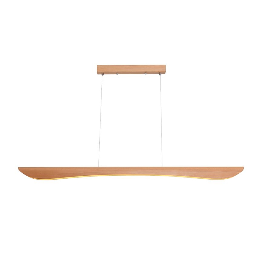 LED Hanglamp aan een koord LED/22W/230V 4000K 120 cm beuken/massief hout