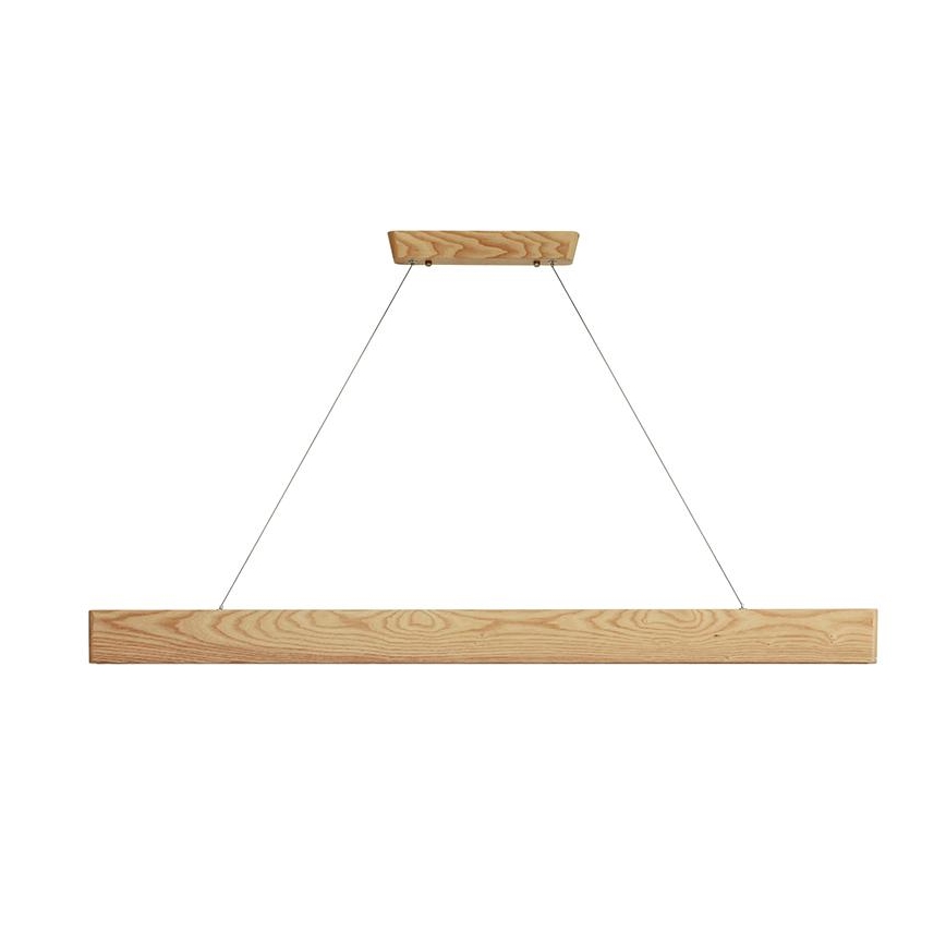 LED Hanglamp aan een koord LED/22W/230V 4000K 120 cm essehout/massief hout