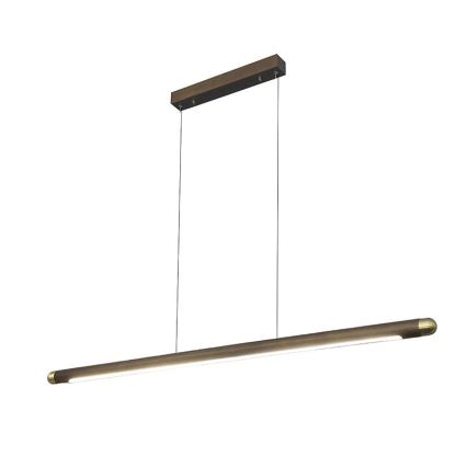 LED Hanglamp aan een koord LED/22W/230V 4000K 120 cm essehout/massief hout