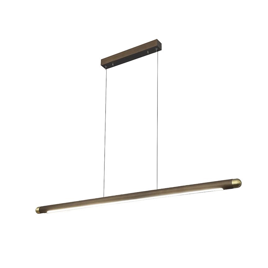 LED Hanglamp aan een koord LED/22W/230V 4000K 120 cm essehout/massief hout