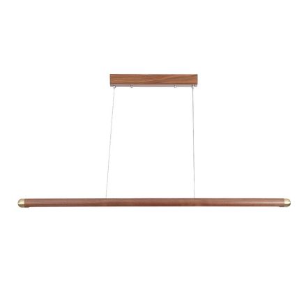 LED Hanglamp aan een koord LED/22W/230V 4000K 120 cm essehout/massief hout
