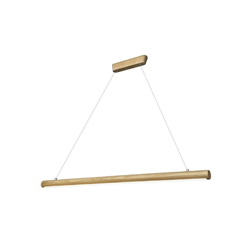 LED Hanglamp aan een koord LED/22W/230V 4000K 120 cm essehout/massief hout