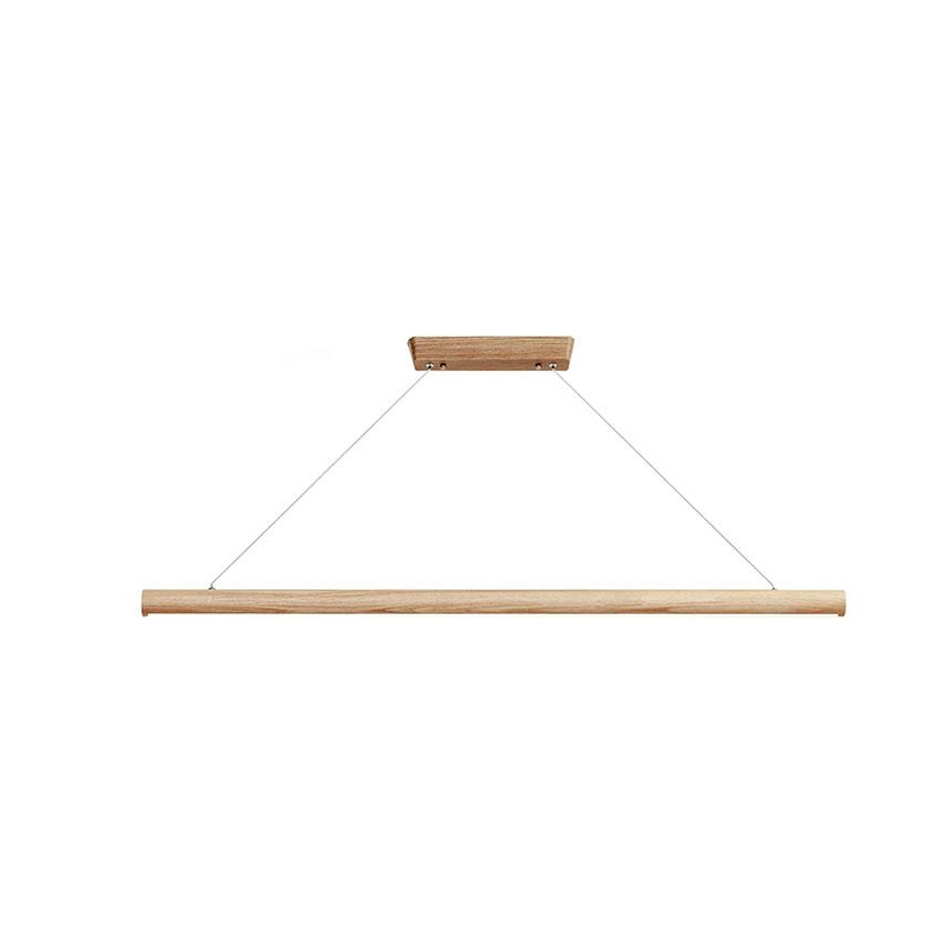 LED Hanglamp aan een koord LED/22W/230V 4000K 120 cm essehout/massief hout