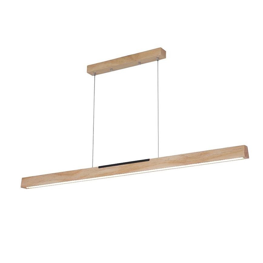 LED Hanglamp aan een koord LED/22W/230V 4000K 120 cm grenen/massief hout