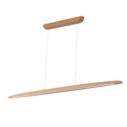 LED Hanglamp aan een koord LED/22W/230V 4000K 130 cm beuken/massief hout