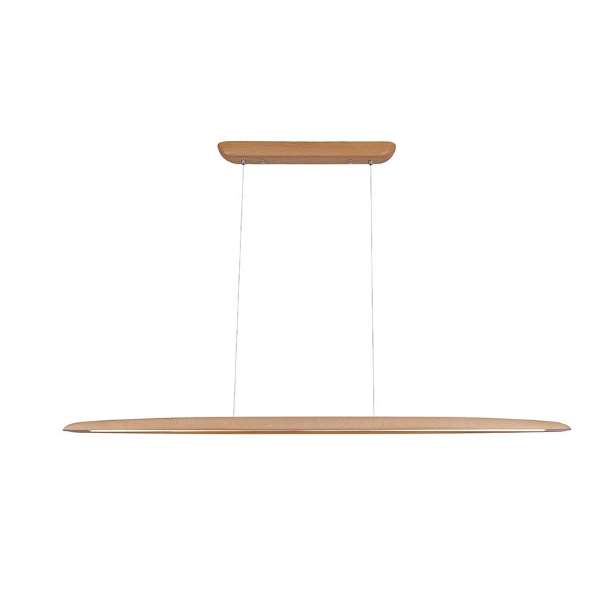 LED Hanglamp aan een koord LED/22W/230V 4000K 130 cm beuken/massief hout