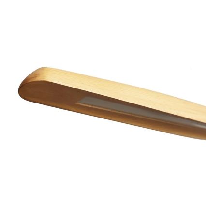 LED Hanglamp aan een koord LED/22W/230V 4000K 130 cm beuken/massief hout