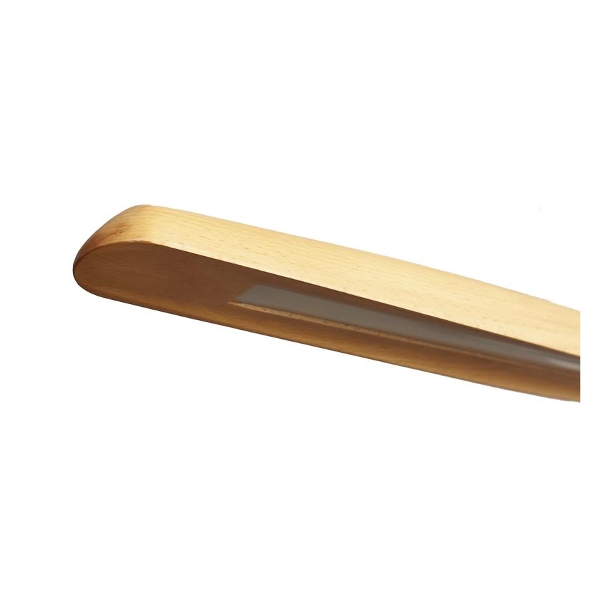 LED Hanglamp aan een koord LED/22W/230V 4000K 130 cm beuken/massief hout