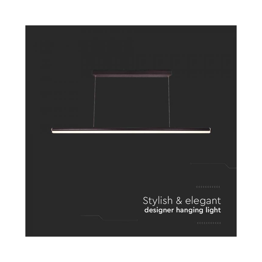 LED Hanglamp aan een koord LED/23W/230V 4000K 120 cm zwart