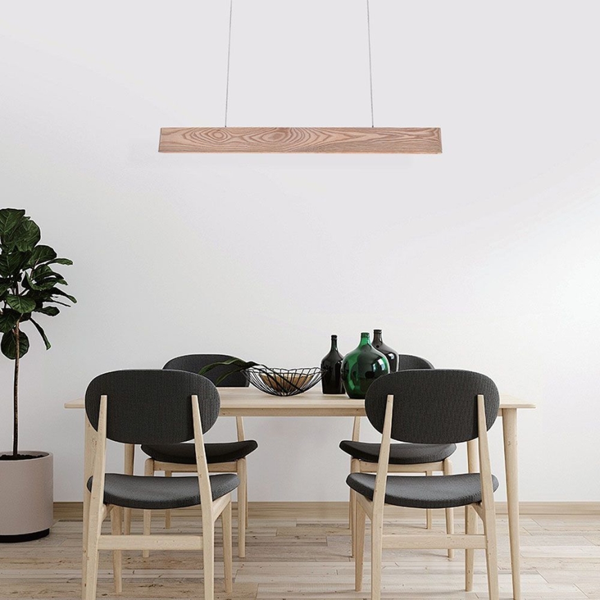 LED Hanglamp aan een koord LED/24W/230V 3000K bruin