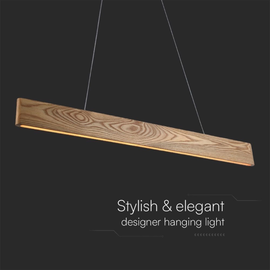 LED Hanglamp aan een koord LED/24W/230V 3000K bruin