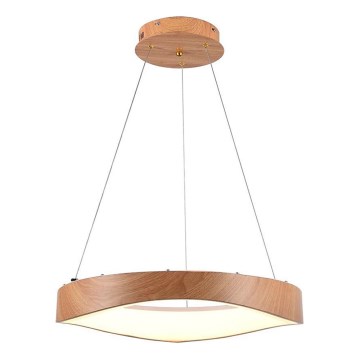LED Hanglamp aan een koord LED/25W/230V 3000K ø 50 cm bruin