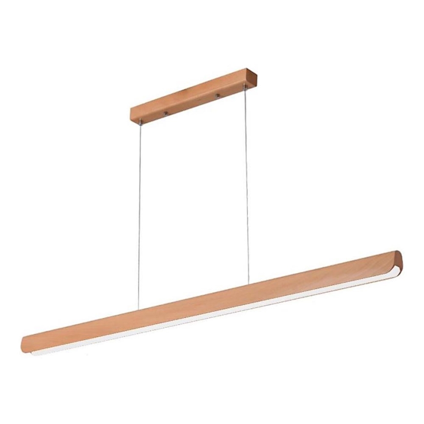LED Hanglamp aan een koord LED/26W/230V 4000K 150 cm beuken/massief hout