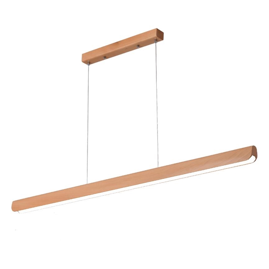 LED Hanglamp aan een koord LED/26W/230V 4000K 150 cm beuken/massief hout