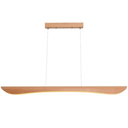 LED Hanglamp aan een koord LED/26W/230V 4000K 150 cm beuken/massief hout