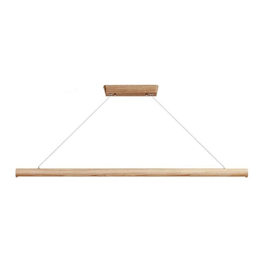 LED Hanglamp aan een koord LED/26W/230V 4000K 150 cm essehout/massief hout