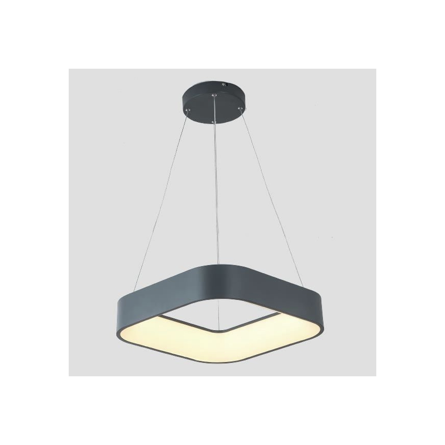 LED Hanglamp aan een koord LED/30W/230V 3000K 45x45 cm grijs